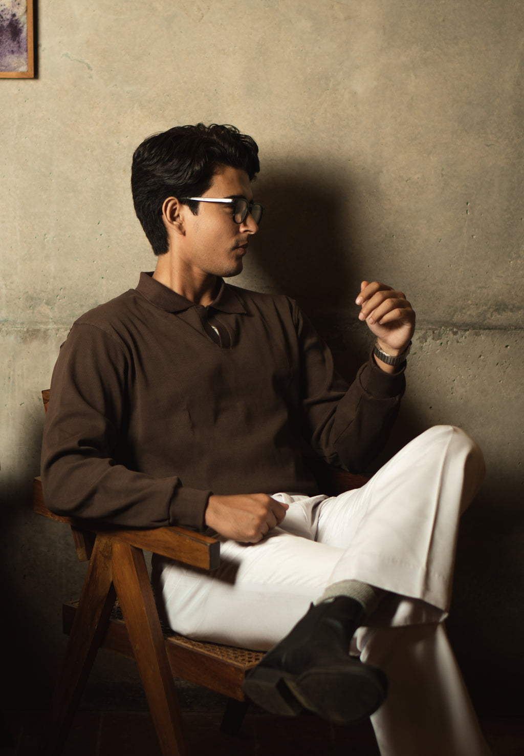 Mocha Rib Knit Pullover