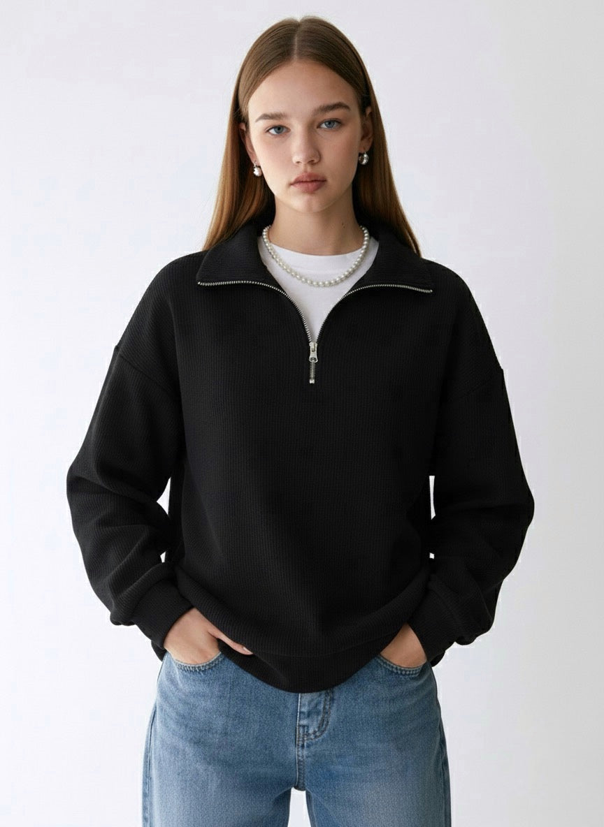 Noir Half-Zip