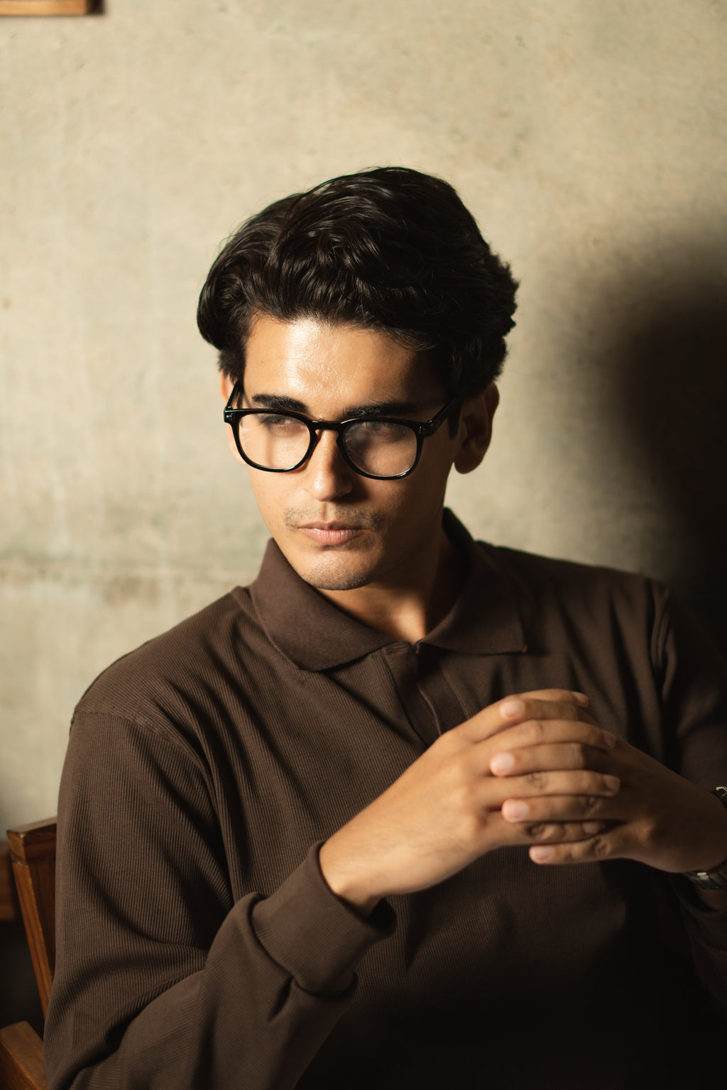 Mocha Rib Knit Pullover