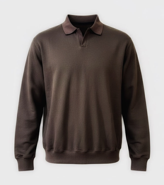 Mocha Rib Knit Pullover