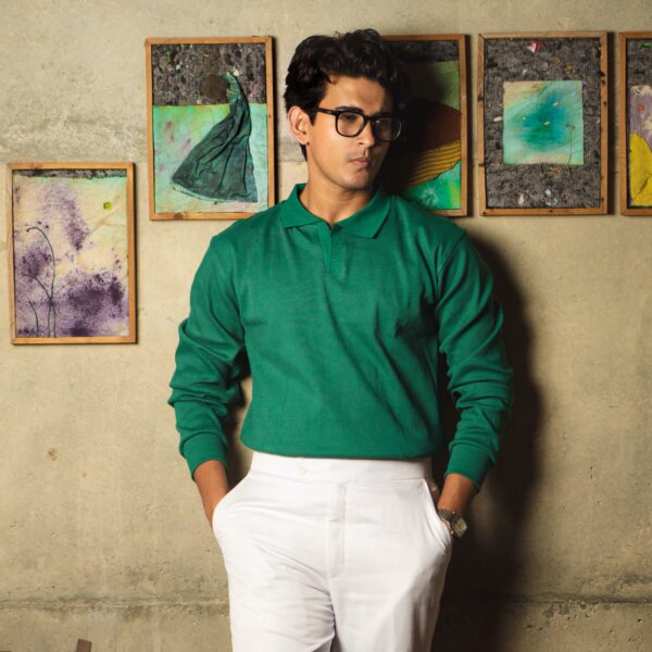 Retro Green Pullover