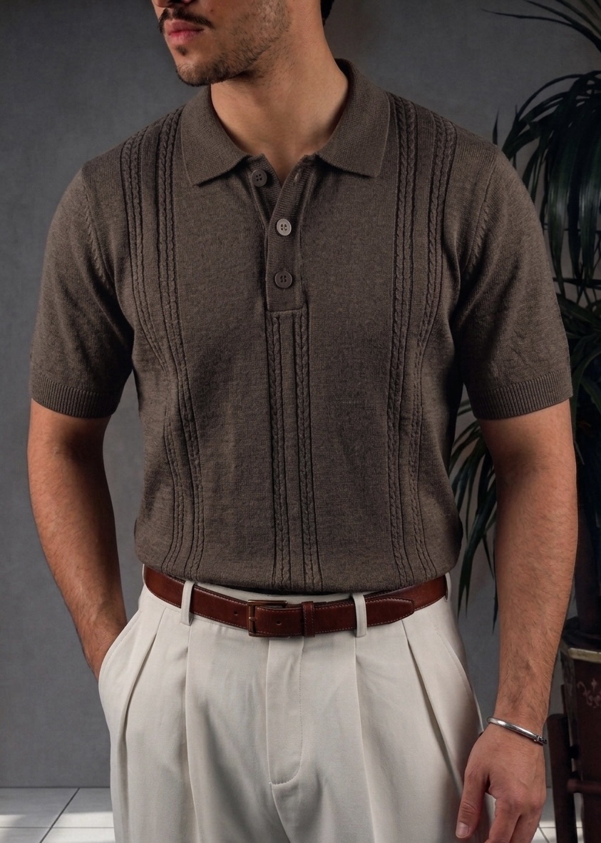 Espresso Knit Polo - Image 2