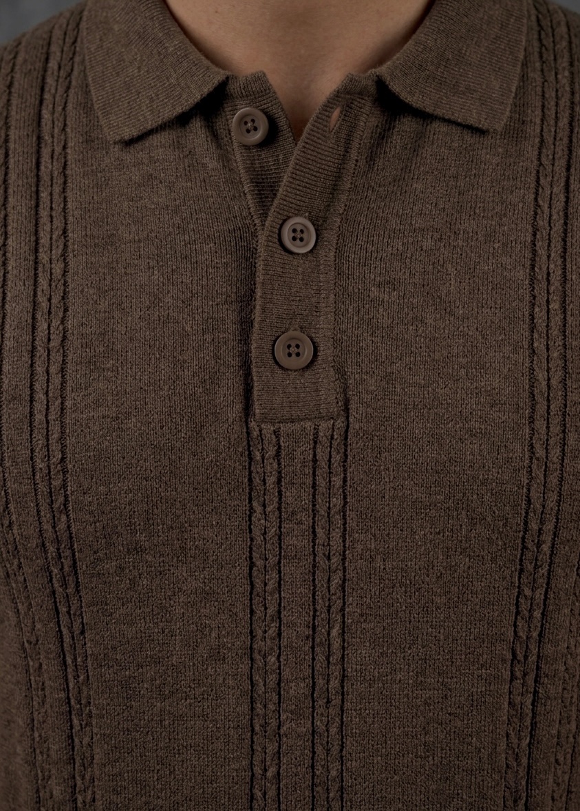 Espresso Knit Polo - Image 3